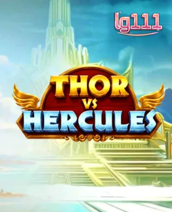 Tampilan visual slot Thor vs Hercules dengan dua karakter utama di sisi layar.